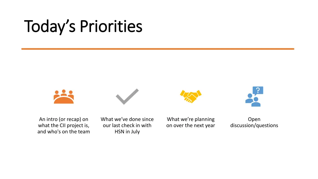 today s priorities today s priorities