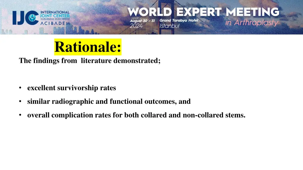 rationale the findings from literature