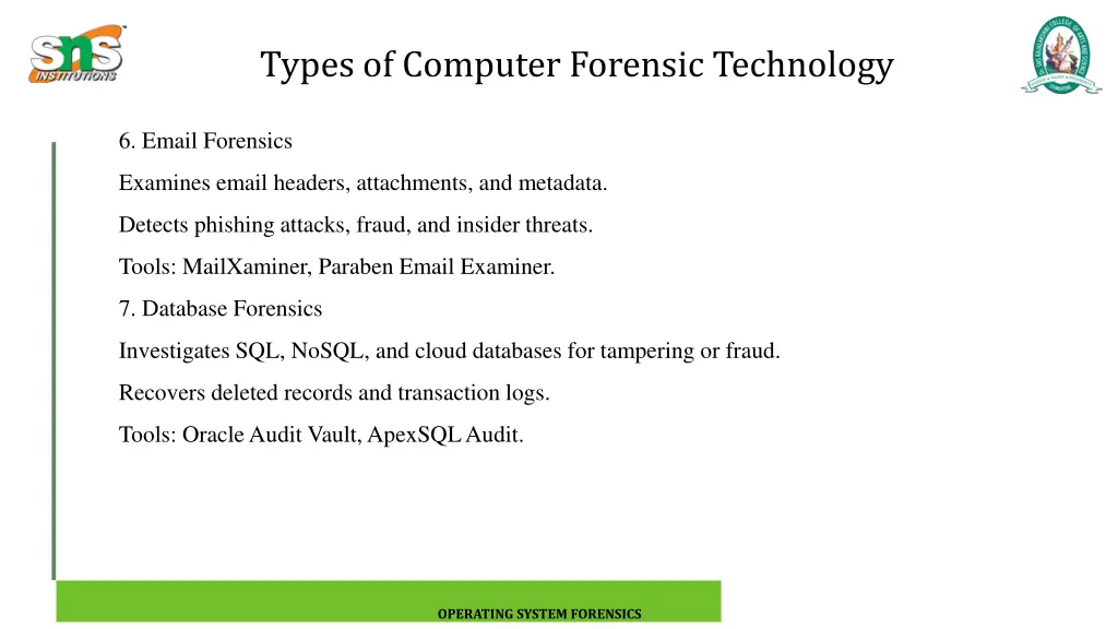 types of computer forensic technology 3