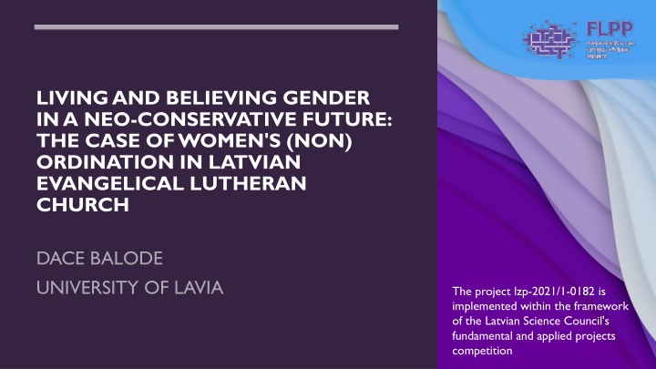 living and believing gender in a neo conservative