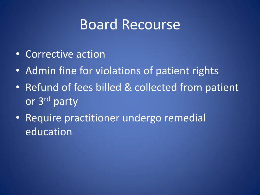 board recourse 1
