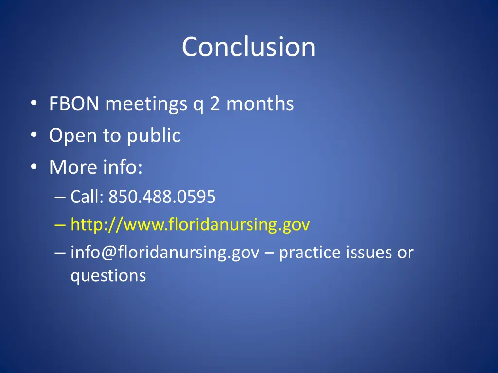 conclusion