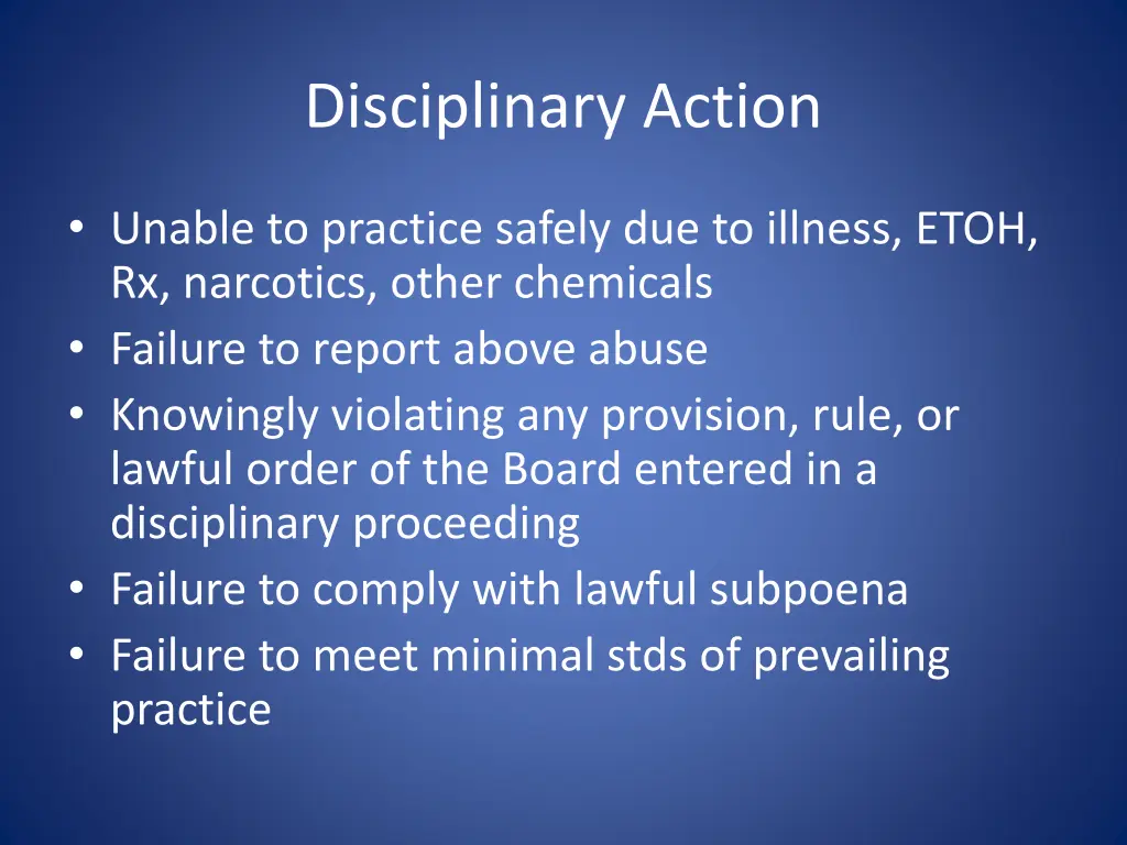 disciplinary action 2