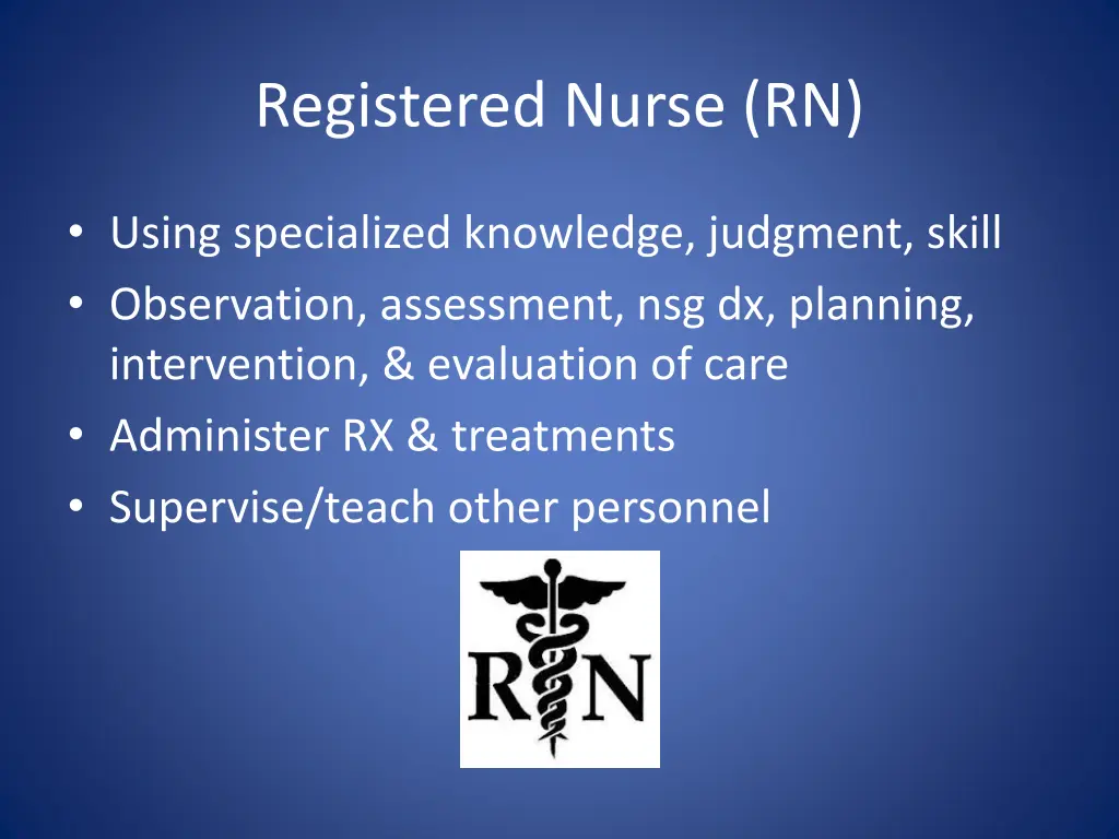 registered nurse rn