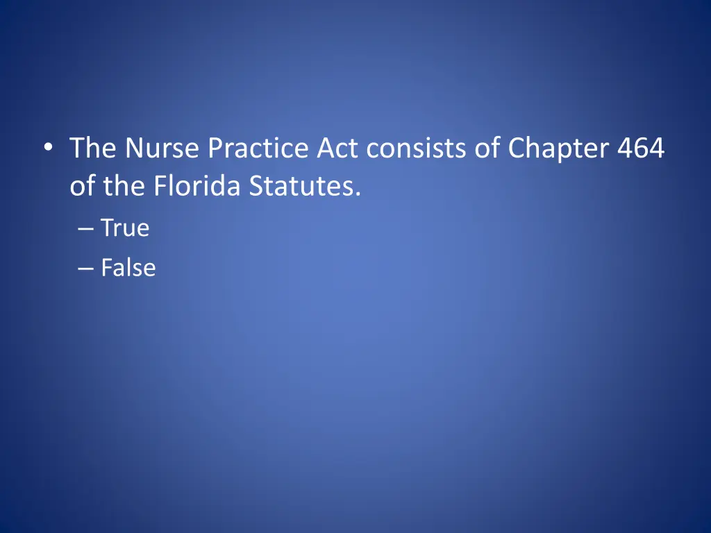 the nurse practice act consists of chapter