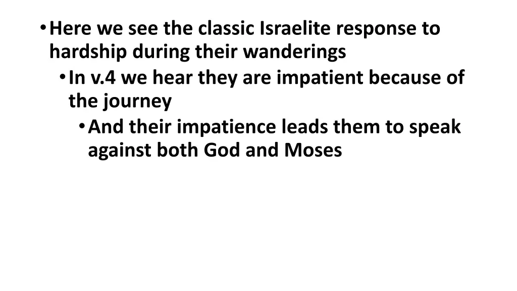 here we see the classic israelite response