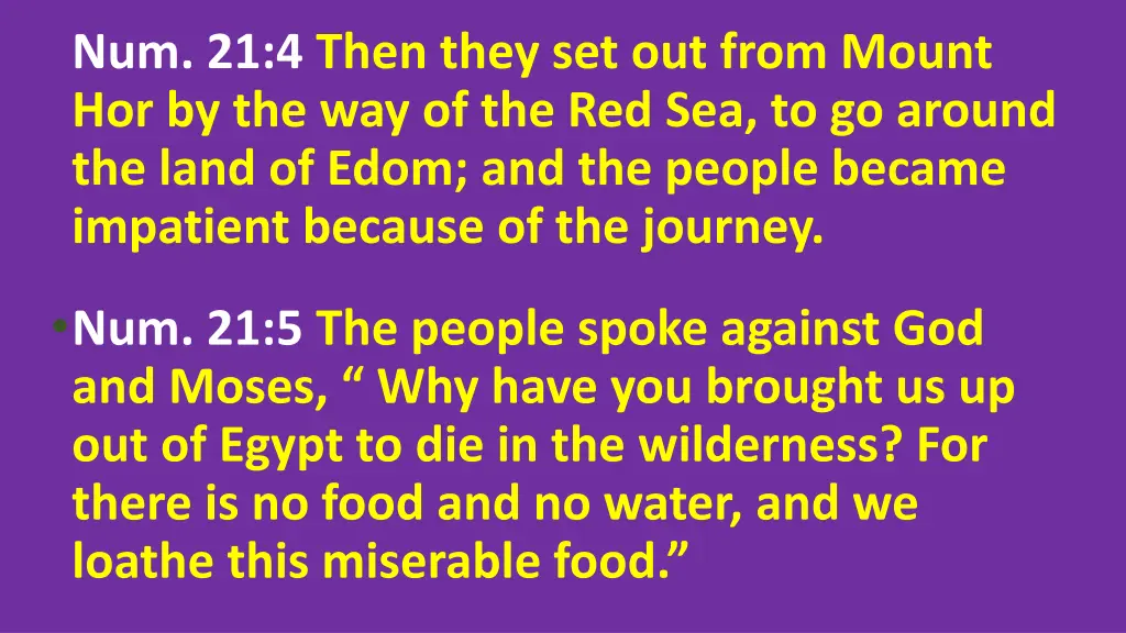 num 21 4 then they set out from mount