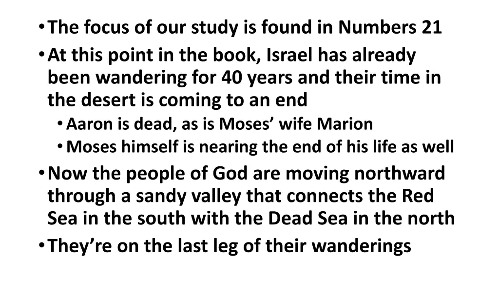 the focus of our study is found in numbers