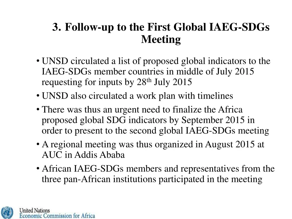 3 follow up to the first global iaeg sdgs meeting