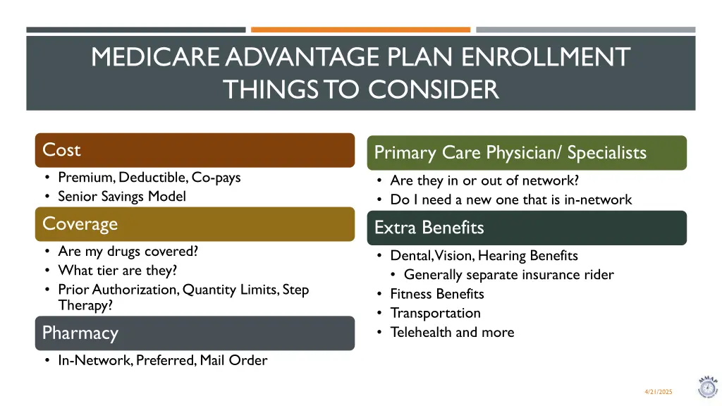 medicare advantage plan enrollment things