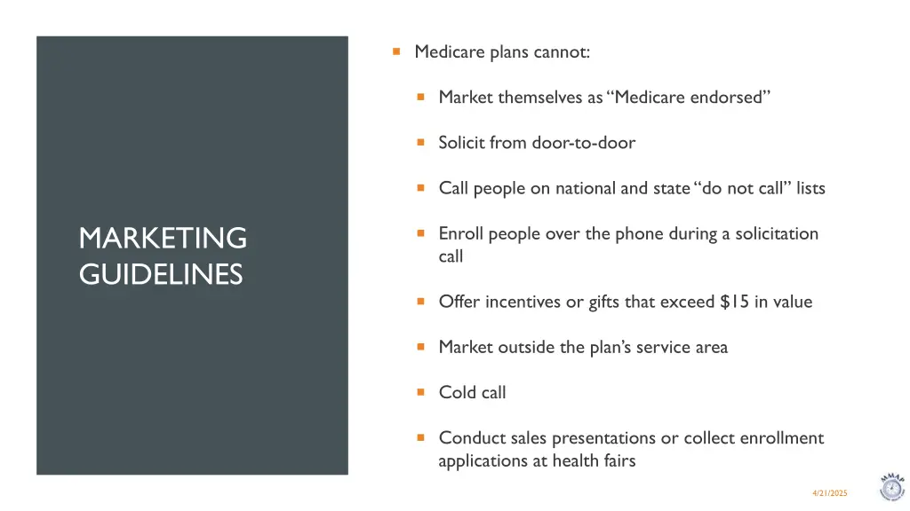 medicare plans cannot