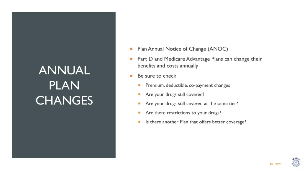 plan annual notice of change anoc
