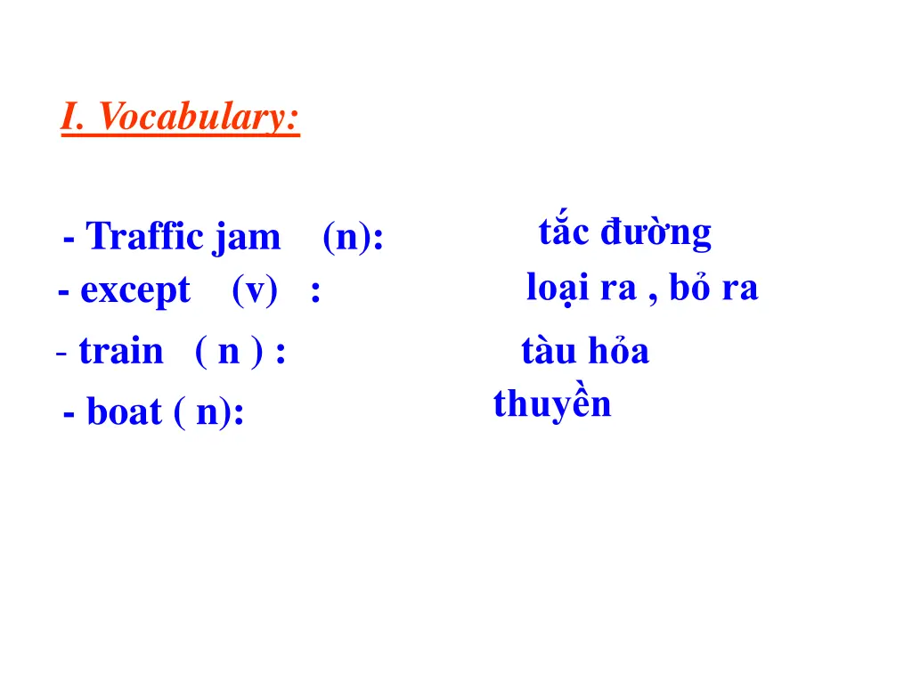 i vocabulary