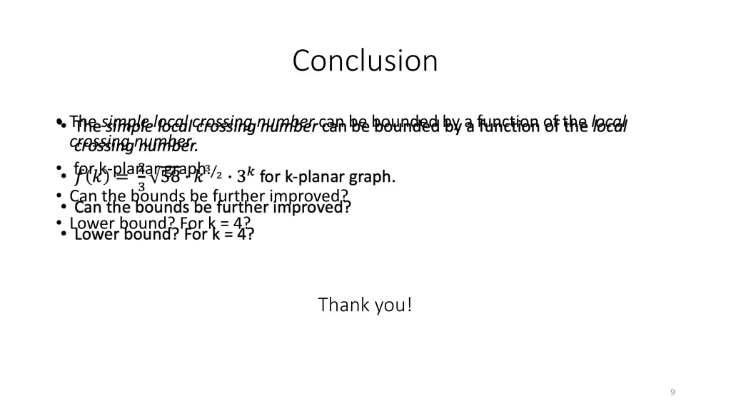 conclusion