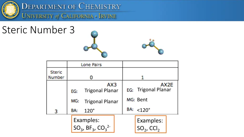 steric number 3