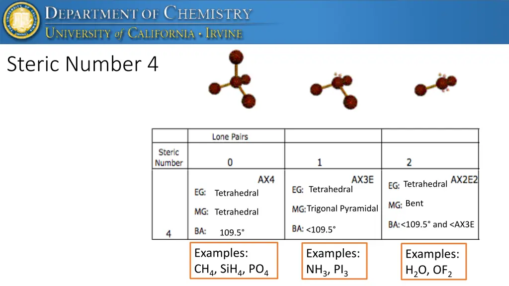 steric number 4