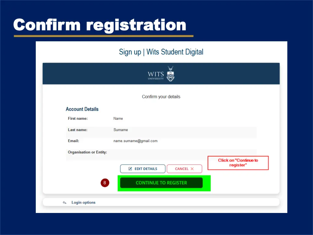 confirm registration confirm registration 1