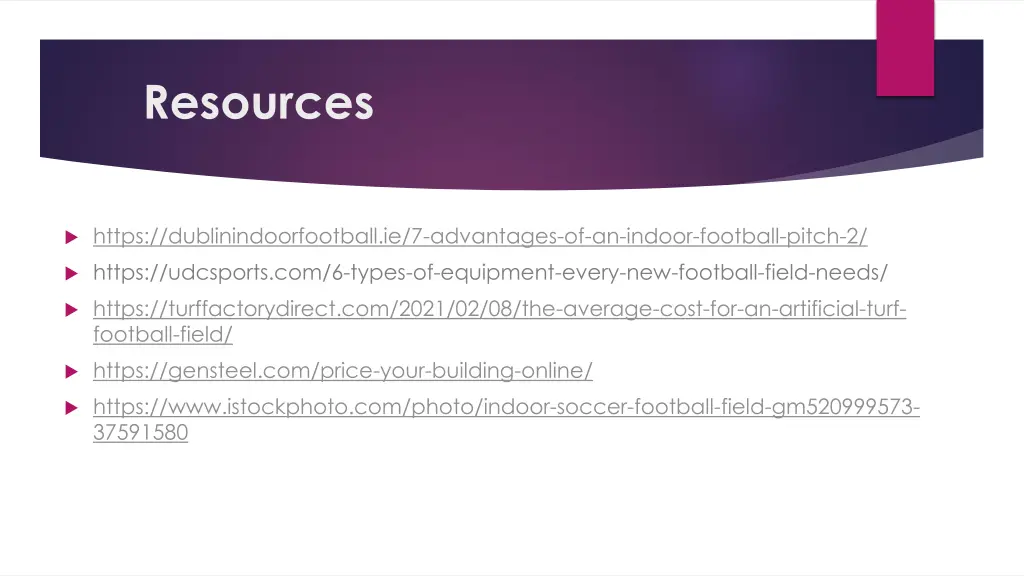 resources