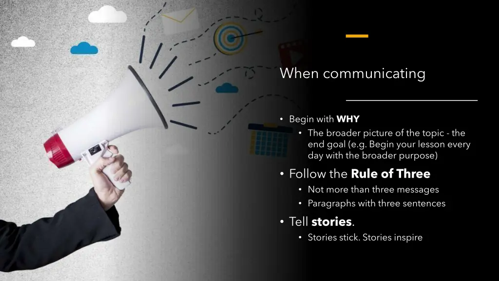 when communicating