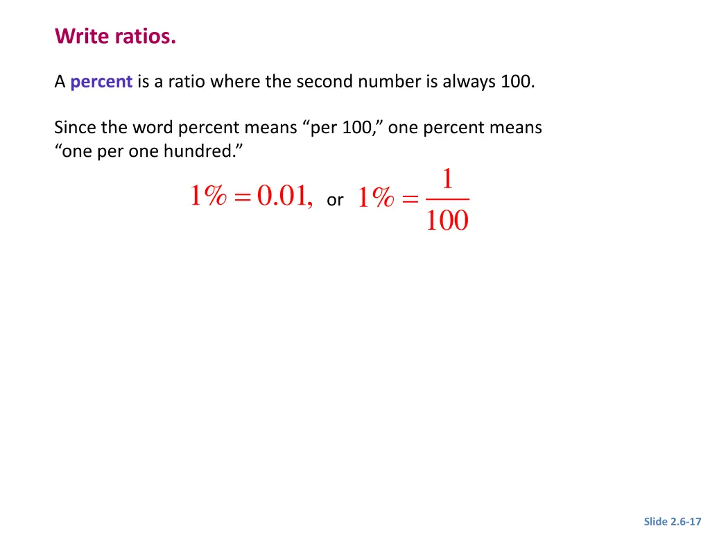 write ratios 1