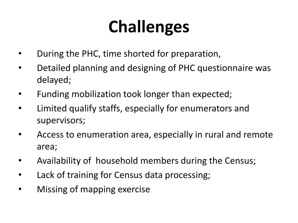 challenges