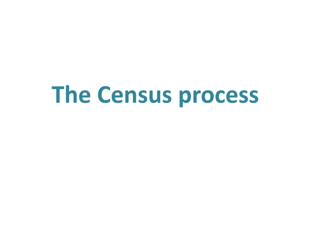 the census process