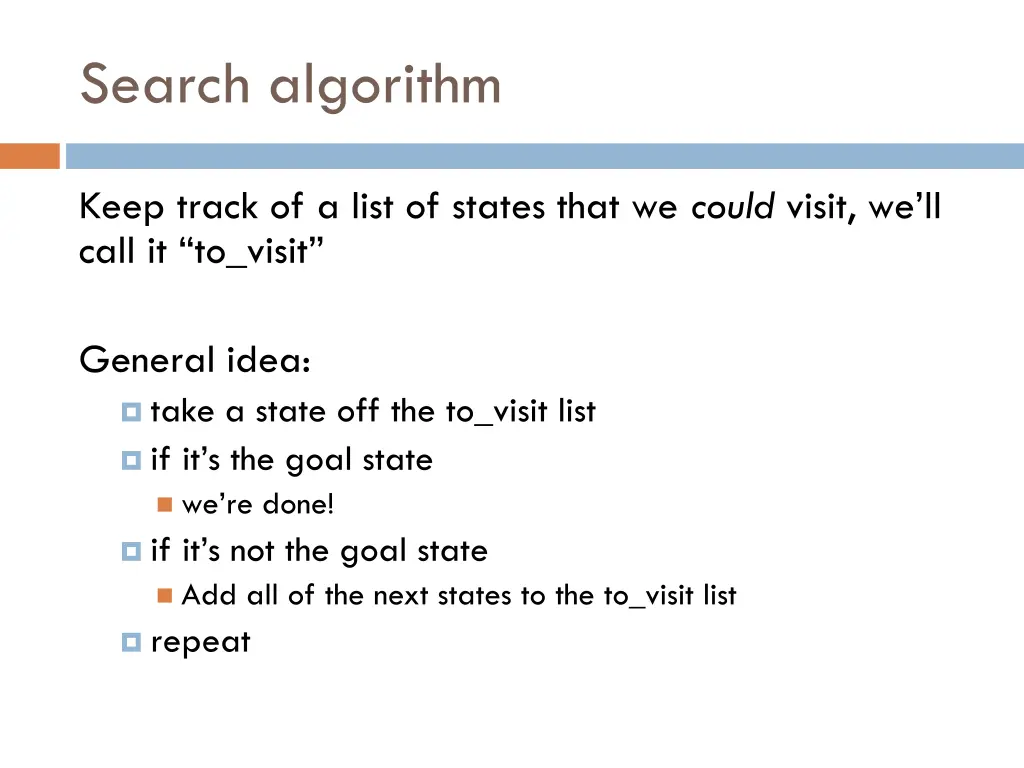 search algorithm
