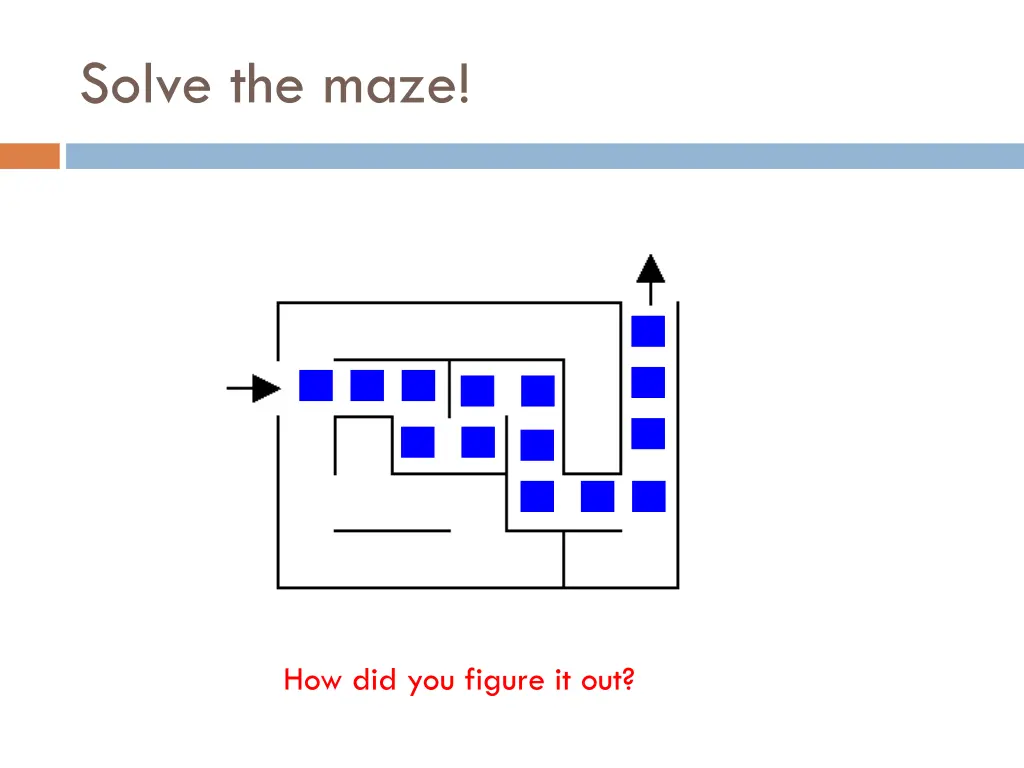 solve the maze 2