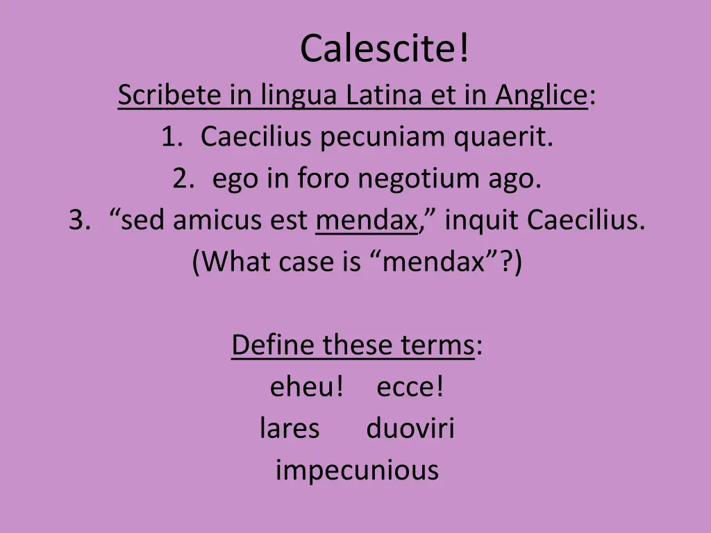 calescite