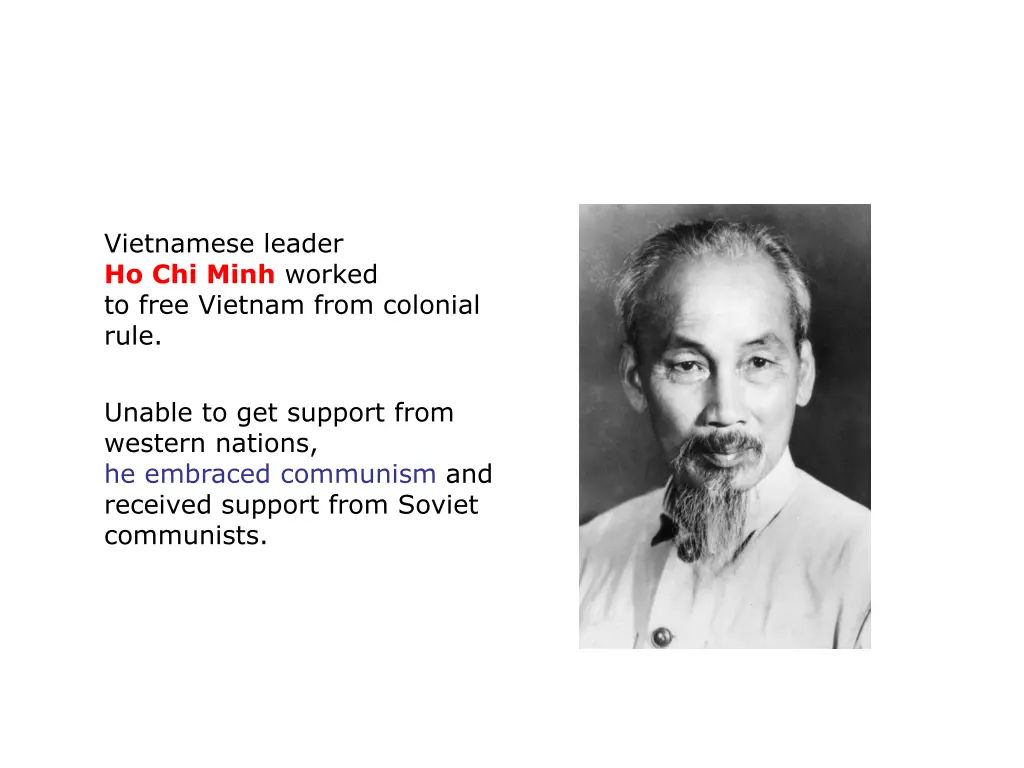 vietnamese leader ho chi minh worked to free