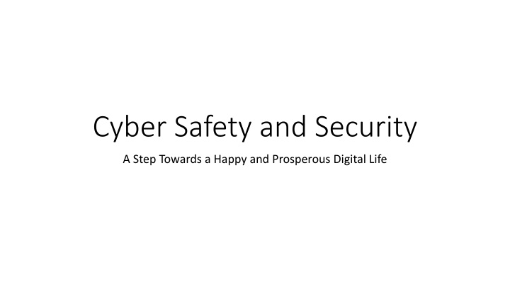 cyber safety and security