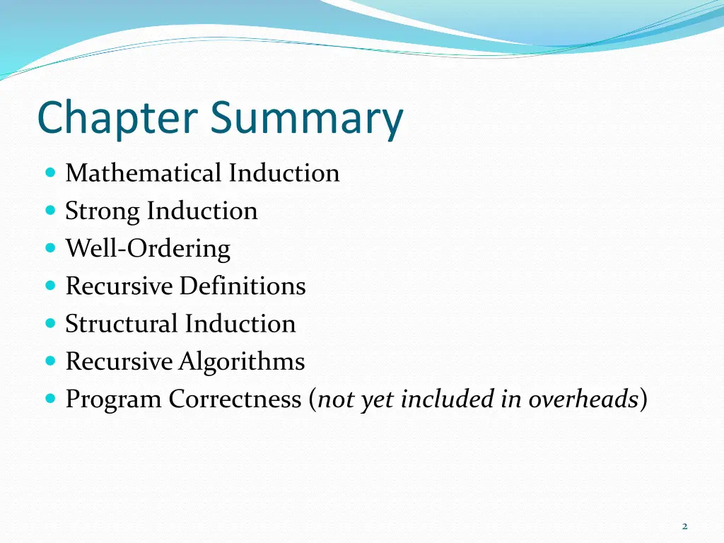 chapter summary
