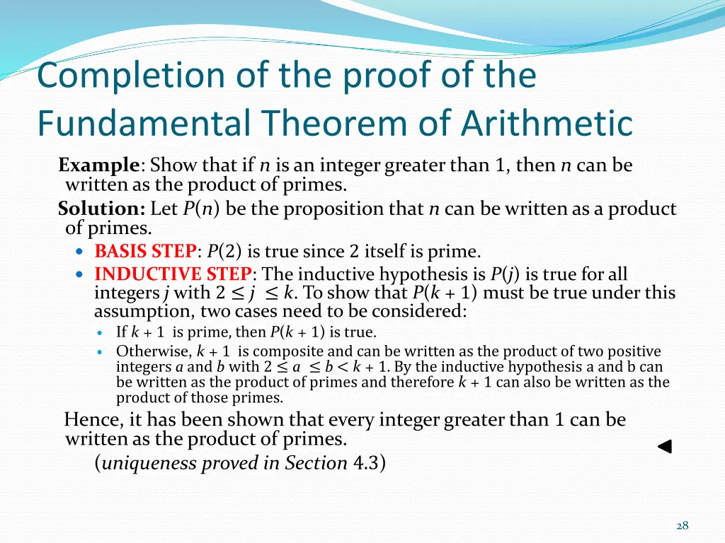 completion of the proof of the fundamental