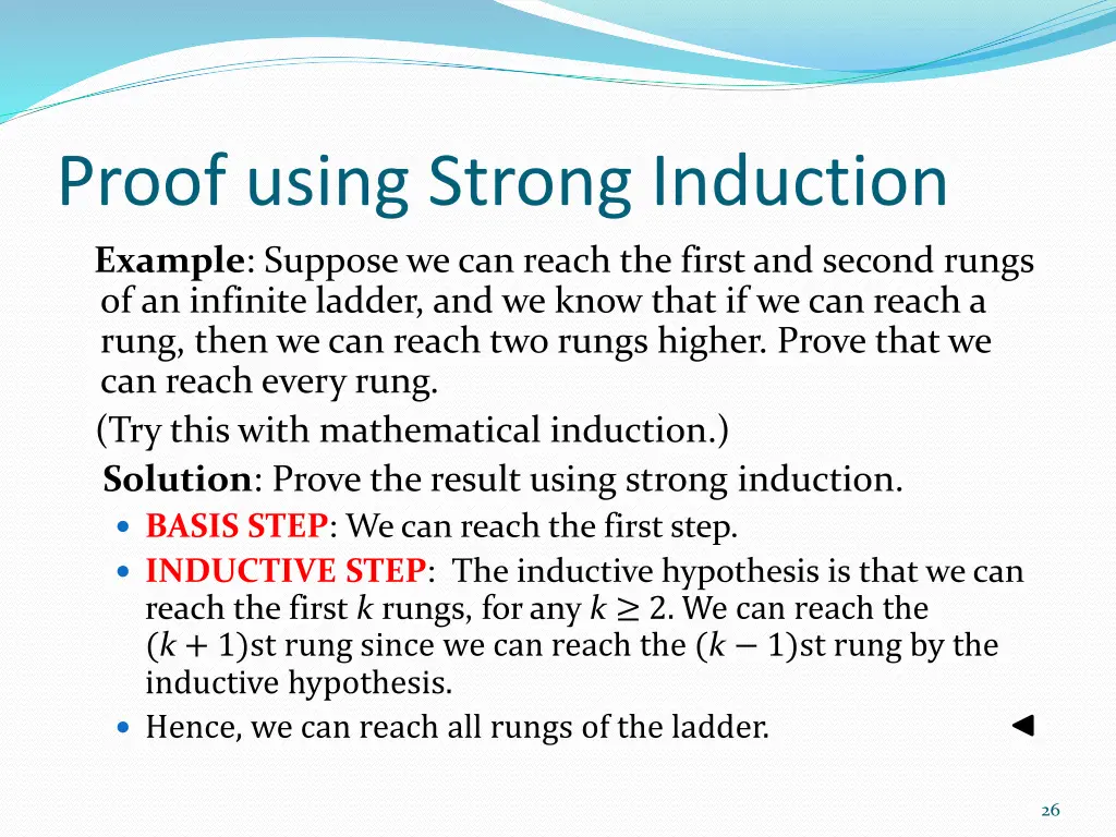 proof using strong induction