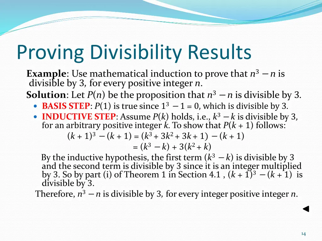 proving divisibility results example