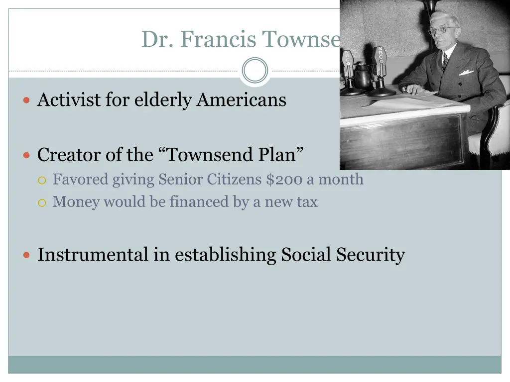 dr francis townsend