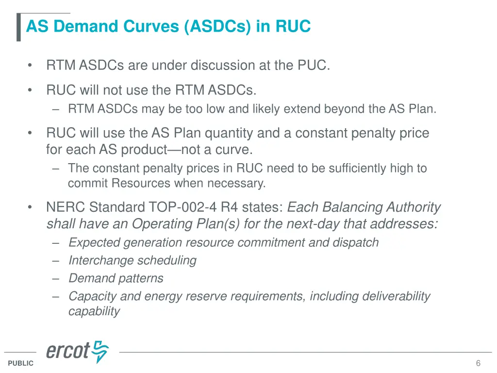 as demand curves asdcs in ruc