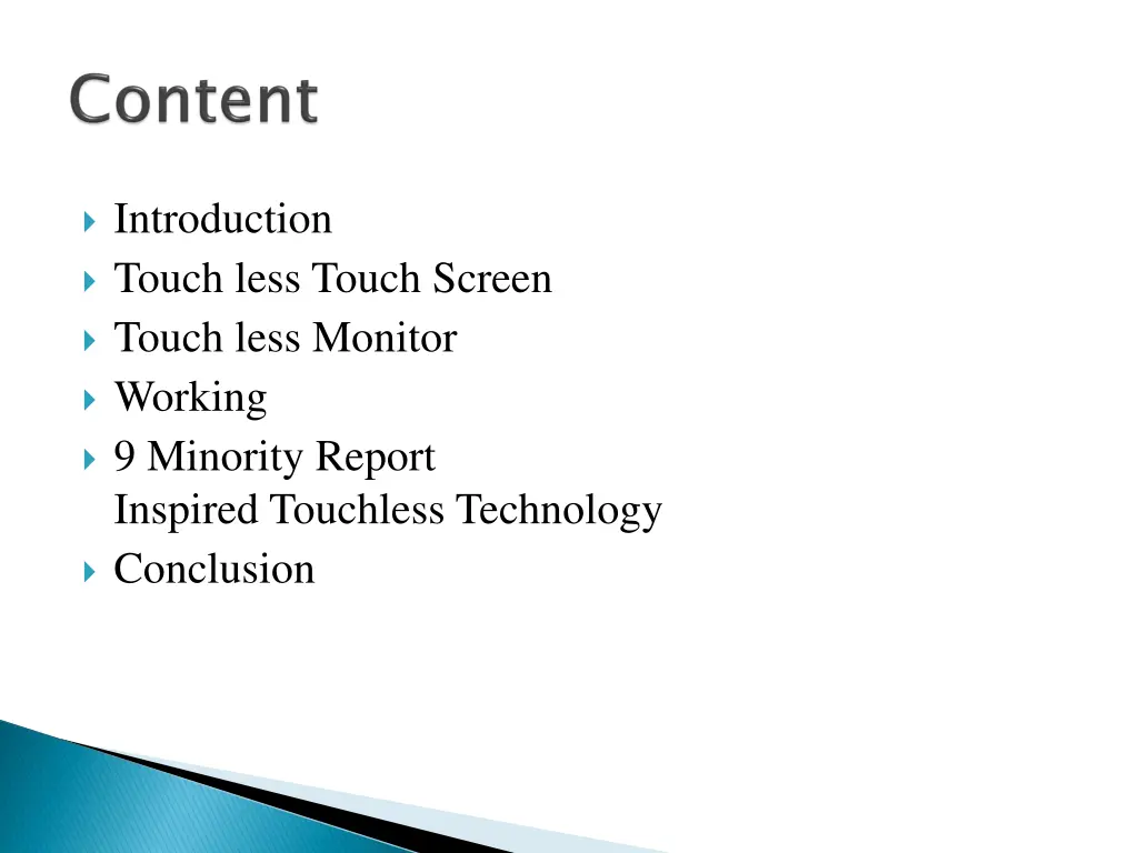 introduction touch less touch screen touch less