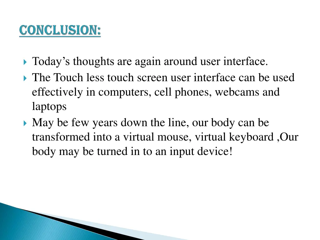 today s thoughts are again around user interface