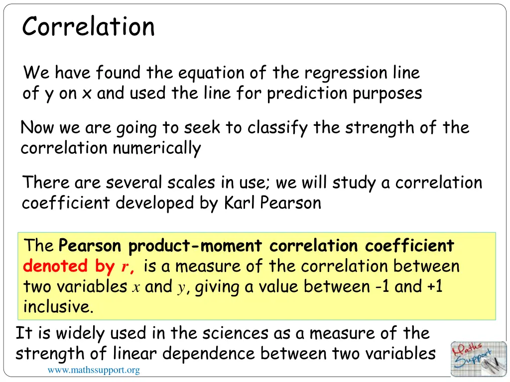 correlation 1