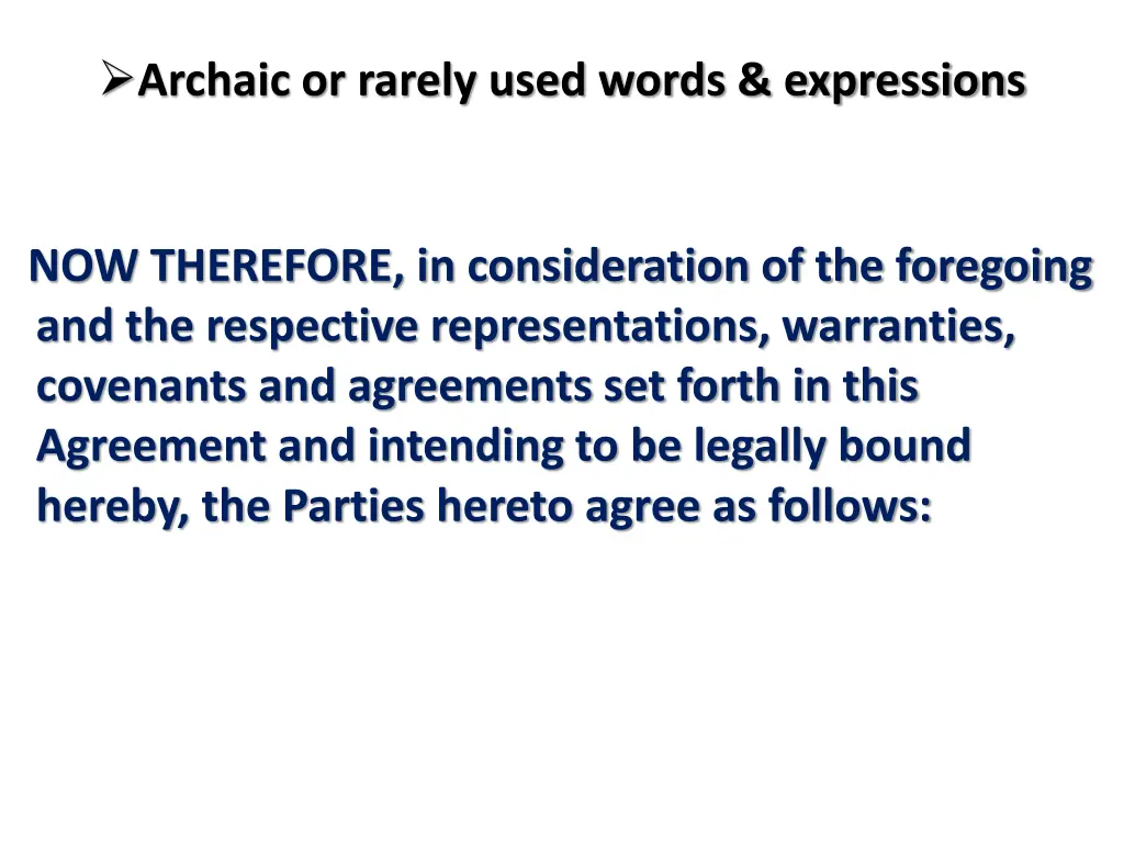 archaic or rarely used words expressions
