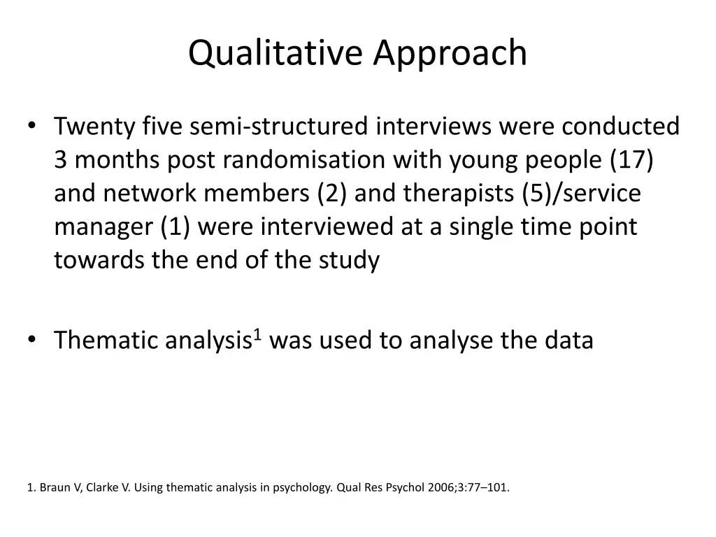 qualitative approach