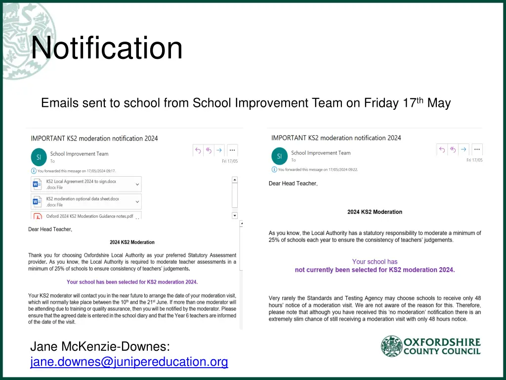 notification