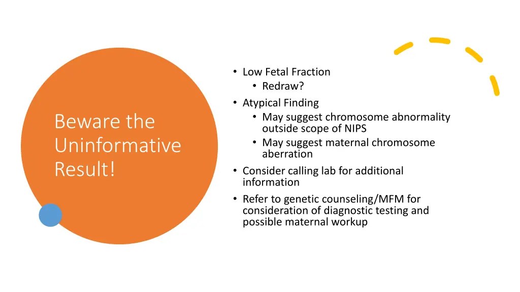 low fetal fraction redraw atypical finding