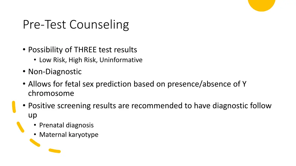 pre test counseling
