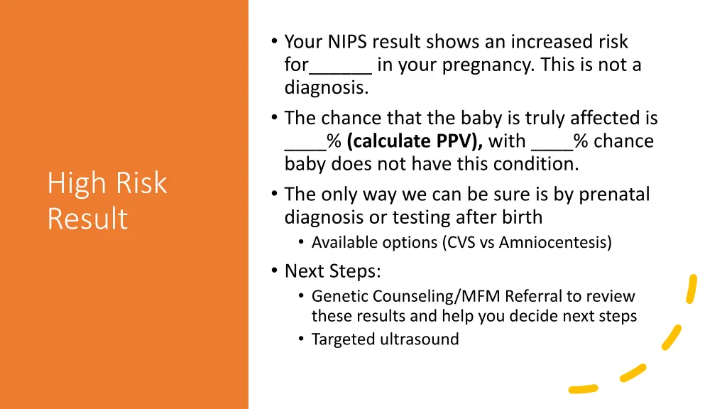 your nips result shows an increased risk
