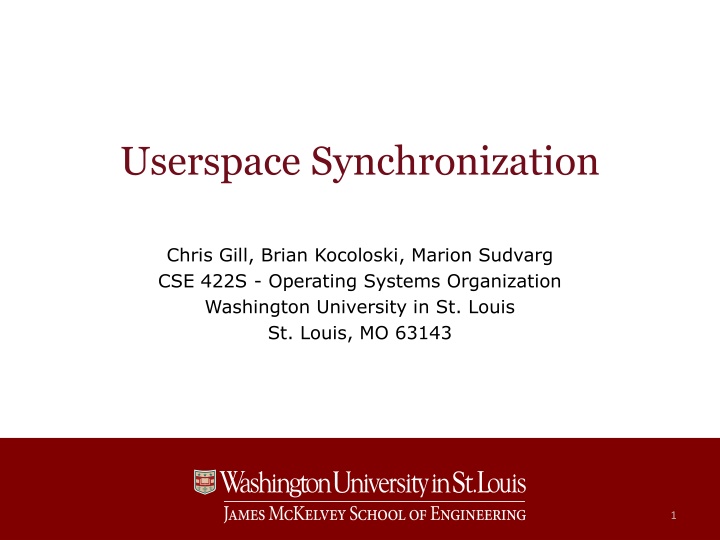 userspace synchronization