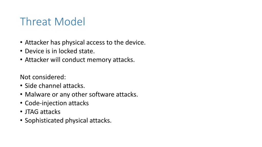 threat model