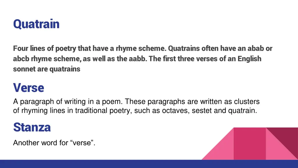 quatrain