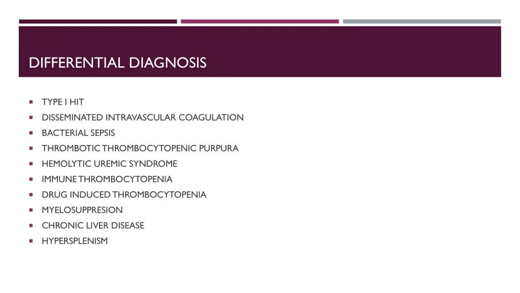 differential diagnosis